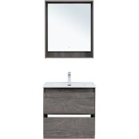 Тумба под раковину Aquanet Милан 70 336373 подвесная Дуб рошелье — фото 14, Тумбы под раковину