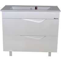 Тумба под раковину Bellezza Эйфория 105 4639118660019 Белая — фото 1, Мебель для ванной