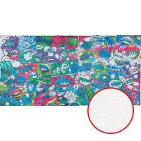 Фреска детская Ortograf Детские 34076 Фактура бархат FX Флизелин (5,4*2,7) Разноцветный, Надписи — фото 1, Фрески