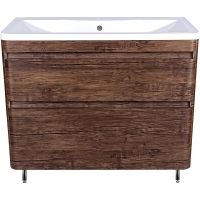 Тумба под раковину Style Line Атлантика 100 Люкс Plus ЛС-00000614 Старое дерево — фото 1, Мебель для ванной