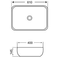 Раковина-чаша Grossman 61 GR-3049 Белая — фото 5, Раковины накладные