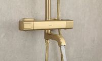 Душевая система Gappo G91 G2491-3 с термостатом Золото — фото 18, Душевые стойки