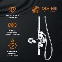 Товар: Душевая система Orange Push M01-911cr Хром - фото 10 Душевая система Orange Push M01-911cr Хром — фото 10, Душевое оборудование. Душевая программа