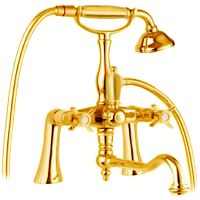 Смеситель на борт ванны Cezares Lord LORD-PBV2-03/24-M Золото 24 карат — фото 1, Смесители на борт ванны