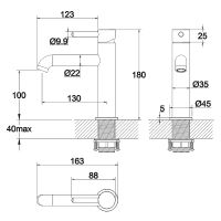 Товар: Смеситель для раковины Whitecross Y black Y1211BL Черный матовый - фото 3 Смеситель для раковины Whitecross Y black Y1211BL Черный матовый — фото 3, Смесители
