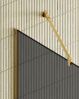 Товар: Душевая перегородка Maybah Glass MGD-704-3у 690x1950 в узком профиле Золото стекло графитовое матовое - фото 7 Душевая перегородка Maybah Glass MGD-704-3у 690x1950 в узком профиле Золото стекло графитовое матовое — фото 7, Душевые перегородки