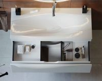 Тумба под раковину Clarberg Papyrus 100 PAP0110 подвесная Белая — фото 10, Тумбы под раковину