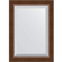 Зеркало Evoform Exclusive 72х52 BY 1127 с фацетом в багетной раме - Орех 65 мм — фото 1, Мебель для ванной