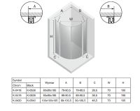 Товар: Душевой уголок New Trendy New Soleo Black 80х80 K-0538 профиль Черный стекло прозрачное - фото 8 Душевой уголок New Trendy New Soleo Black 80х80 K-0538 профиль Черный стекло прозрачное — фото 8, Душевые уголки