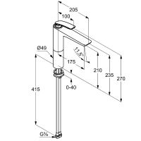 Смеситель для раковины Kludi Balance Белый Хром арт-522969175 — фото 2, Смесители для раковины
