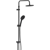 Душевая система Damixa Apollo Черная матовая арт-947000300 — фото 1, Душевые стойки