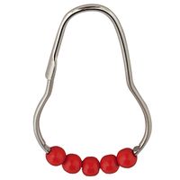 Кольца для карниза Ridder 49566 Хром Красный — фото 1, Крючки для штор