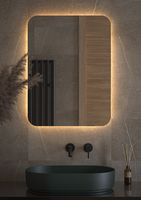 Товар: Зеркало Defesto Opti 60x80 с подсветкой 25W-3000К/Без выключателя/Теплый белый свет арт-DF 2817 - фото 2 Зеркало Defesto Opti 60x80 с подсветкой 25W-3000К/Без выключателя/Теплый белый свет арт-DF 2817 — фото 2, Зеркала в ванную комнату