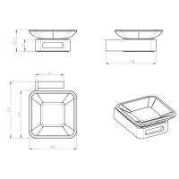 Мыльница Boheme Q 10943-BR Бронза — фото 2, Мыльницы
