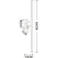 Настенный светильник Artelamp Lines A2029AP-1GO Белый Золото — фото 4, Светильники