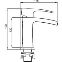 Смеситель для раковины Gappo G07 Белый Хром арт-G1007-30 — фото 11, Смесители для раковины