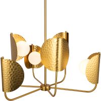 Подвесной светильник Maytoni Modern Tropic MOD164PL-06BS Белый Латунь — фото 3, Подвесные светильники