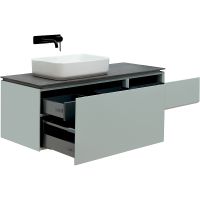 Тумба под раковину Allen Brau Infinity 120 L 1.21006.PWM подвесная Папирус матовый — фото 5, Тумбы под раковину