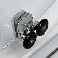 Душевая дверь WasserKRAFT Lippe 170 45S09 профиль Хром стекло прозрачное — фото 10, Раздвижные душевые двери