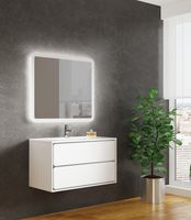 Зеркало SanVit Армония 90 zarm090 с подсветкой с сенсорным выключателем — фото 3, Зеркала в ванную комнату