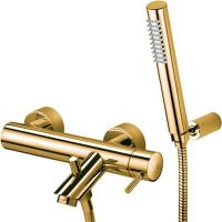 Смеситель для ванны Paffoni Light LIG023HG Золото — фото 1, Смеситель для ванны