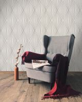 Обои Solo Anemone 168545-15 Винил на флизелине (1,06*10,05) Бежевый, Геометрия/Ромб — фото 2, Обои для стен