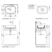 Раковина-чаша Flaminia Flag 50 FG50A Белая — фото 3, Раковины