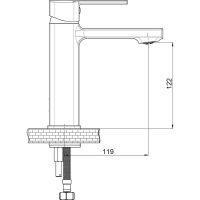 Товар: Смеситель для раковины GPD Pedra Colored MLB160-S Черный матовый - фото 2 Смеситель для раковины GPD Pedra Colored MLB160-S Черный матовый — фото 2, Смесители