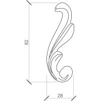 Орнамент Европласт 1.60.008 8x82x28 мм — фото 2, Колонны