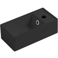 Раковина Simas Agile 40 R AG20 nero matt*1 Черная матовая — фото 1, Мини-раковины