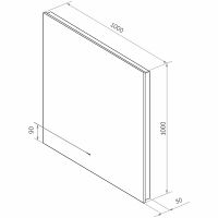 Зеркало Континент Trezhe 1000x1000 ЗЛП397 с подсветкой с бесконтактным выключателем — фото 9, Зеркала в ванную комнату