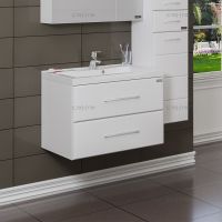 Тумба под раковину СанТа Омега 70 207038 подвесная Белая — фото 1, Тумбы под раковину