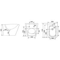 Биде Timo Soli TK-304MB подвесное Черное матовое — фото 2, Биде подвесные