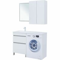 Тумба под раковину Aquanet Вега 120 Белый глянец арт-329124 — фото 15, Тумбы под раковину