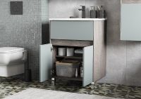 Товар: Тумба под раковину Aquaton Форест 60 1A278201FR9C0 Дуб рошелье Сумеречный голубой - фото 6 Тумба под раковину Aquaton Форест 60 1A278201FR9C0 Дуб рошелье Сумеречный голубой — фото 6, Мебель для ванной