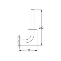 Держатель запасного рулона Grohe Essentials 40385001 Хром — фото 3, Держатели для запасных рулонов