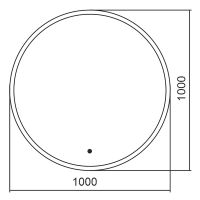 Зеркало Silver Mirrors Монако Black 100 LED-00002769 с подсветкой с бесконтактным выключателем — фото 19, Зеркала в ванную комнату