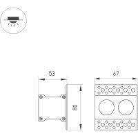 Товар: Встраиваемый светильник Arlight Orient 031923 Черный Белый - фото 6 Встраиваемый светильник Arlight Orient 031923 Черный Белый — фото 6, Точечные светильники