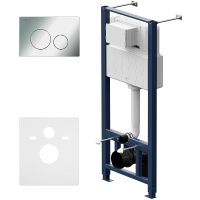 Товар: Комплект унитаза с инсталляцией AM.PM Spirit V2.0 FlashClean IS49051.701700MB с сиденьем Микролифт и клавишей смыва Хром глянцевый - фото 10 Комплект унитаза с инсталляцией AM.PM Spirit V2.0 FlashClean IS49051.701700MB с сиденьем Микролифт и клавишей смыва Хром глянцевый — фото 10, Комплекты унитаз + инсталляция