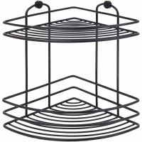 Полка корзина Tekno-tel BK022B угловая Черная — фото 1, Полки для ванной и душа