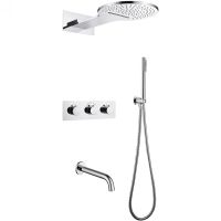 Товар: Душевая система Abber Wasser Kreis AF8150 с термостатом Хром - фото 1 Душевая система Abber Wasser Kreis AF8150 с термостатом Хром — фото 1, Встраиваемые душевые комплекты