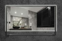 Зеркало Boheme Armadi Art Vallessi 100 552/2 с подсветкой Антрацит с сенсорным выключателем — фото 2, Мебель для ванной