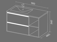 Товар: Тумба с раковиной SanVit Стрит-4 L/R kstreet4090 в цвете Ral Белый глянец - фото 5 Тумба с раковиной SanVit Стрит-4 L/R kstreet4090 в цвете Ral Белый глянец — фото 5, Мебель для ванной