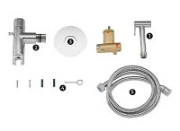 Гигиенический душ со смесителем Gappo G7290 с термостатом Хром — фото 10, Гигиенические души