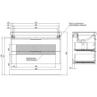 Тумба под раковину Aquanet Ирис new 100 339280 подвесная Белый глянец — фото 12, Мебель для ванной
