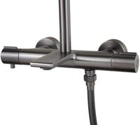 Товар: Душевая система Kaiser Serio 05382-15 с термостатом Вороненая сталь - фото 2 Душевая система Kaiser Serio 05382-15 с термостатом Вороненая сталь — фото 2, Душевое оборудование. Душевая программа
