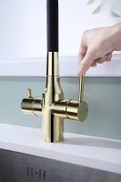 Товар: Смеситель для кухни Paulmark Salix Sa213419-G Золото - фото 9 Смеситель для кухни Paulmark Salix Sa213419-G Золото — фото 9, Смесители