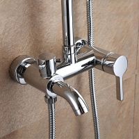 Душевая система Frap F2416 Хром — фото 10, Душевые стойки