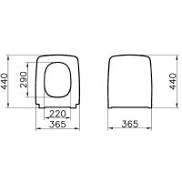 Сиденье для унитаза Vitra Metropole 122-003-009 с Микролифтом — фото 2, Сиденья для унитаза