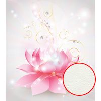 Фреска Ortograf Цветы 4656 Фактура флок FLK Флизелин (2,4*2,7) Розовый/Серый, Цветы — фото 1, Фрески